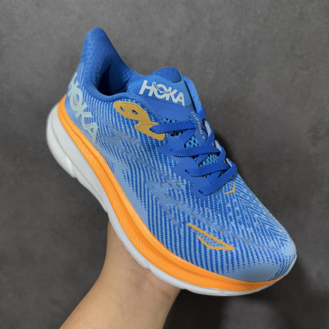 HOKA W CLIFTON PRO 轻量低帮户外越野跑鞋 户外山脉越野轻量运动跑鞋 鞋面用轻的无缝架构 鞋带用了弹性不