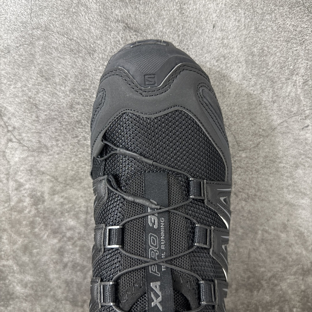 SALOMON萨洛蒙 XA Pro 3D 舒适百搭 户外越野耐磨包裹性支撑 男女同款低帮跑步鞋 黑色  性价比版本 私模
