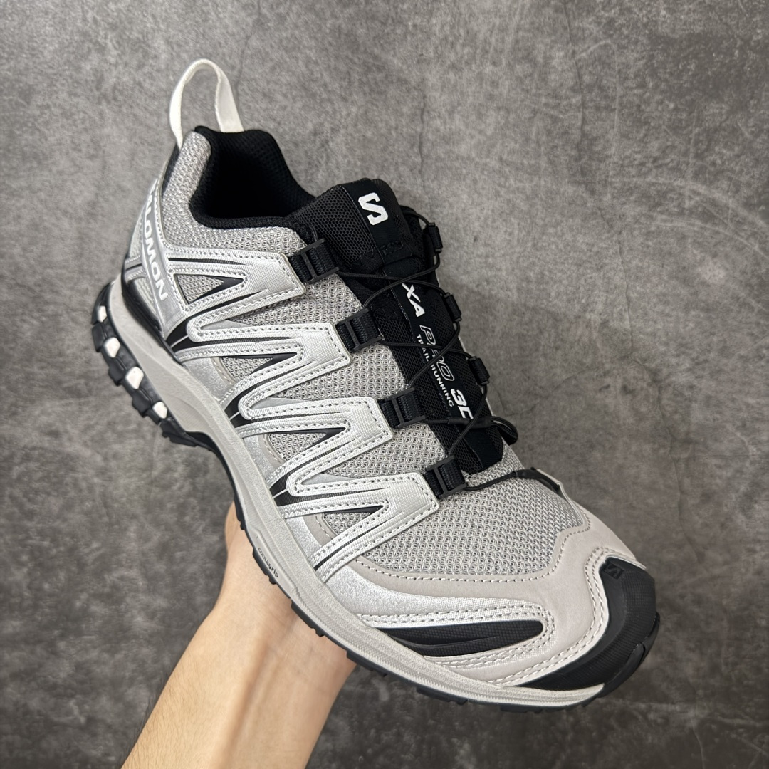 SALOMON萨洛蒙 XA Pro 3D 舒适百搭 户外越野耐磨包裹性支撑 男女同款低帮跑步鞋 合金黑  性价比版本 私