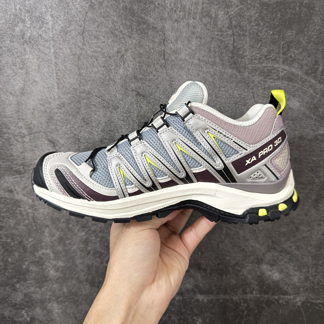 SALOMON萨洛蒙 XA Pro 3D 舒适百搭 户外越野耐磨包裹性支撑 男女同款低帮跑步鞋 沙场灰  性价比版本 私