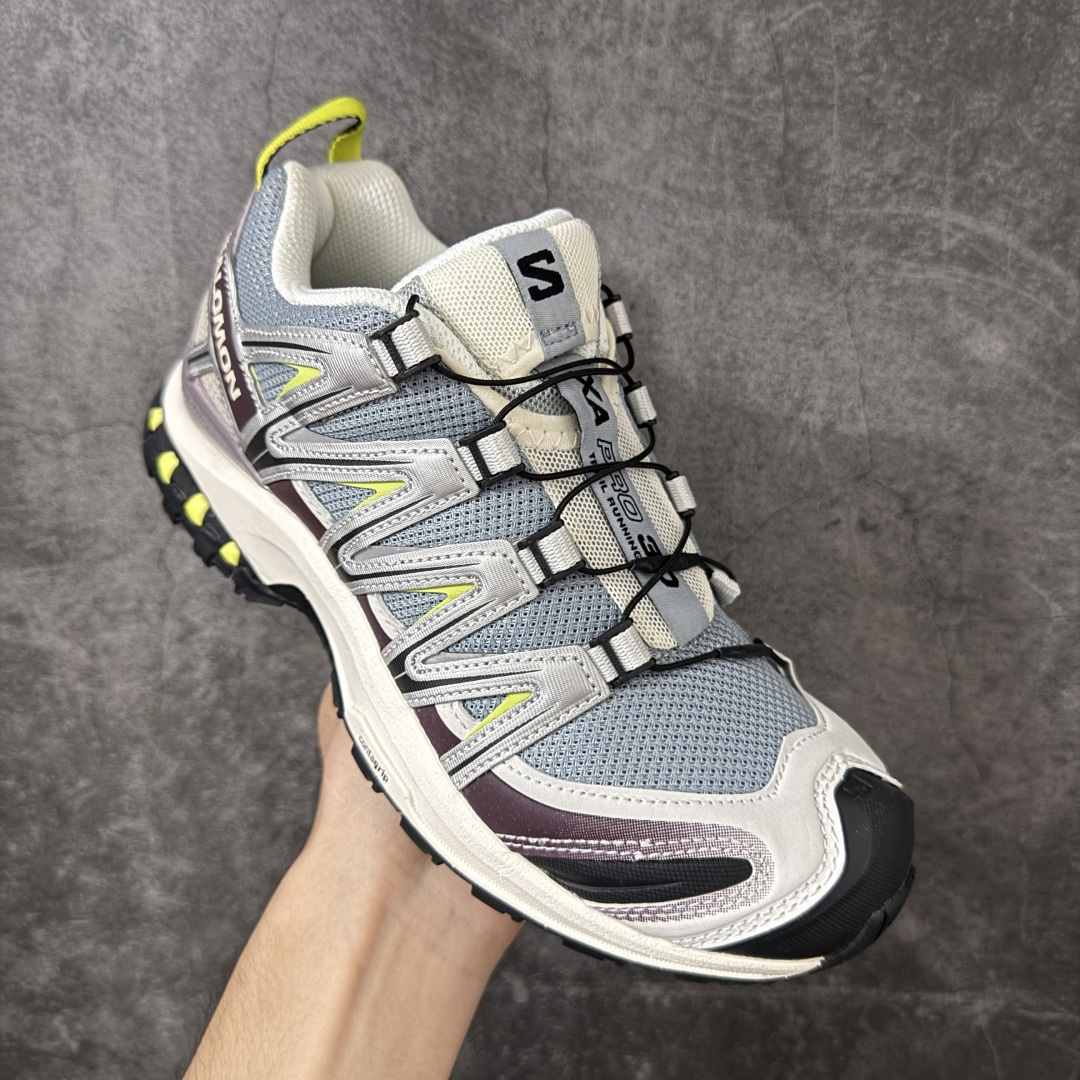 SALOMON萨洛蒙 XA Pro 3D 舒适百搭 户外越野耐磨包裹性支撑 男女同款低帮跑步鞋 沙场灰  性价比版本 私