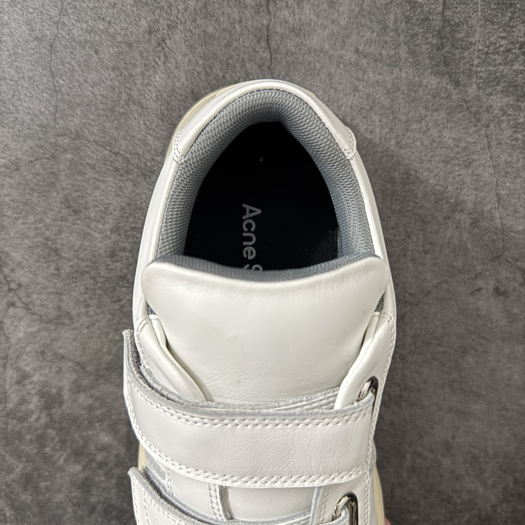 Acne Studios 2023 艾克妮魔术贴 低帮休闲小白鞋 得物热度蝉联榜首31天 海淘专供版 赵露思、杨超越、欧