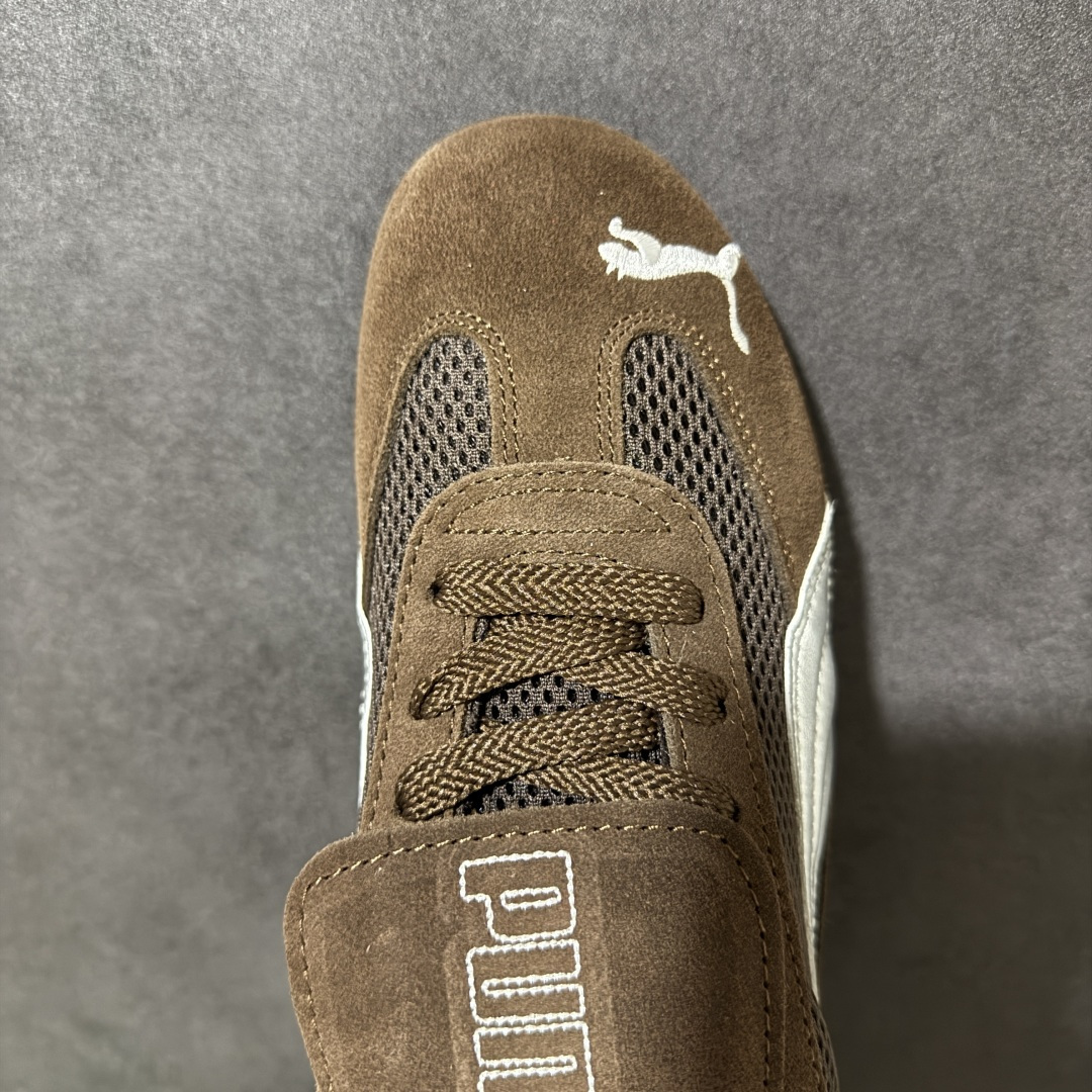 The Open Product x Puma Speedcat 联名复古彪马薄底轻盈休闲运动鞋 以质感皮革鞋面混搭网布