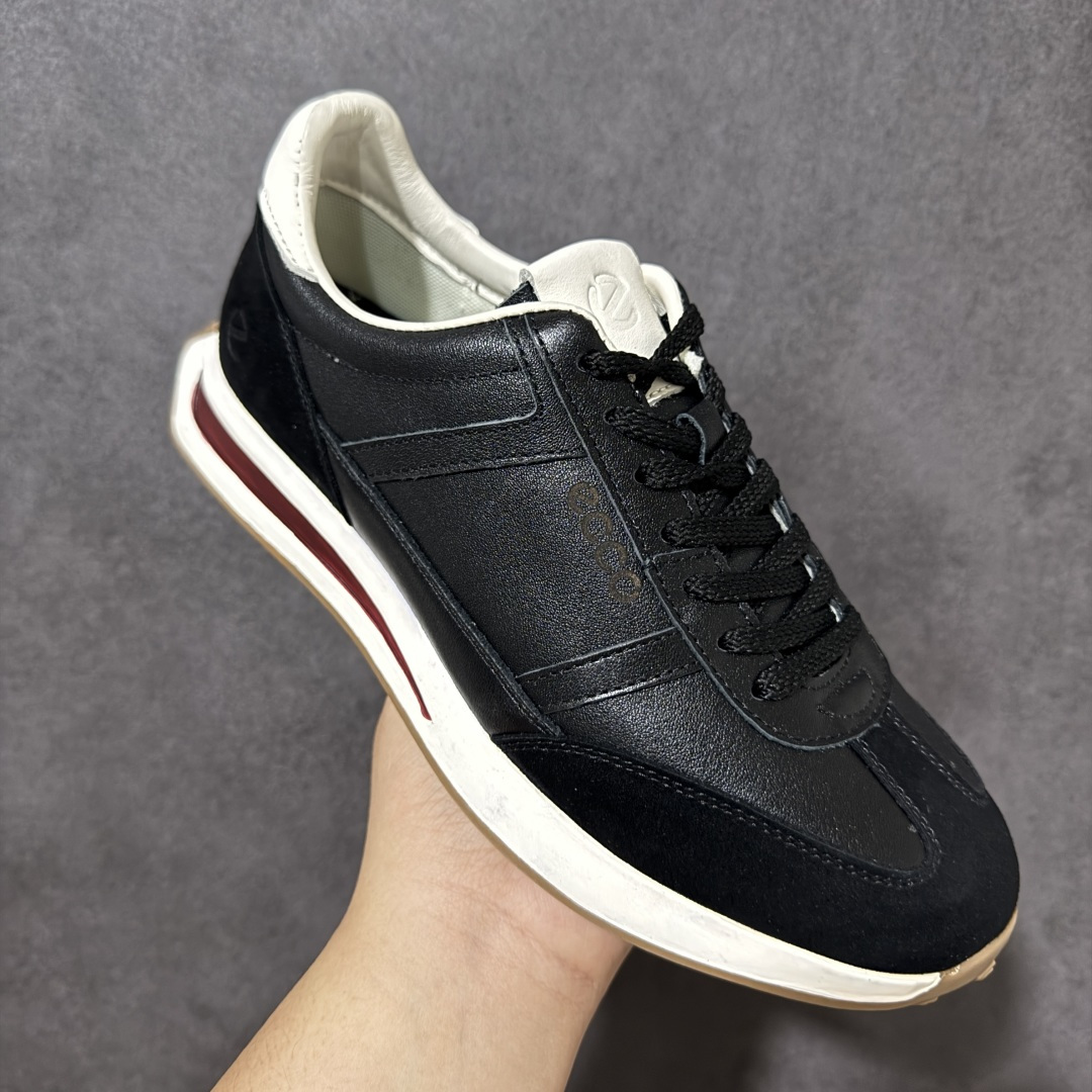 Ecco Biomc Artile Colour Extras 爱步男士低帮休闲鞋 牛皮材质 尺码：39-44 货号： 
