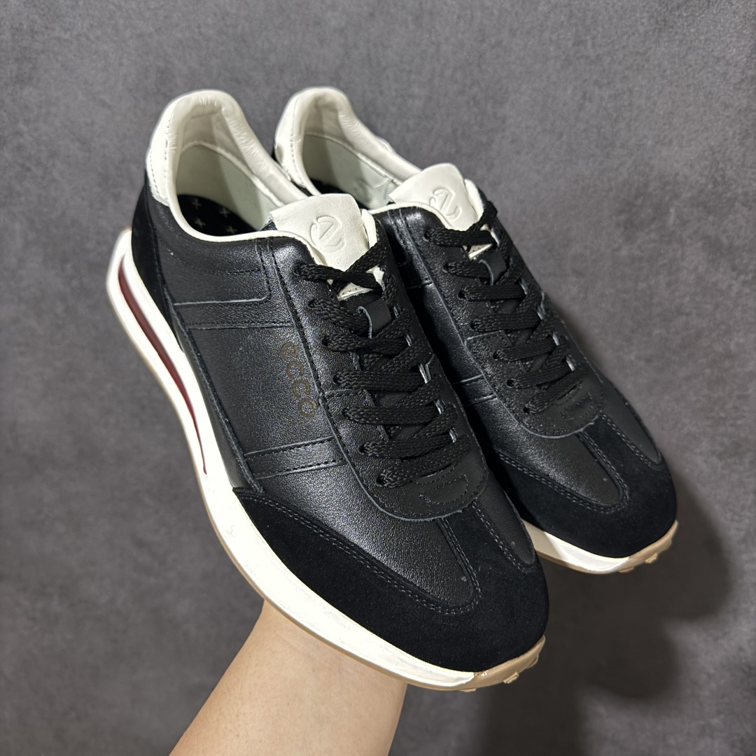 Ecco Biomc Artile Colour Extras 爱步男士低帮休闲鞋 牛皮材质 尺码：39-44 货号： 