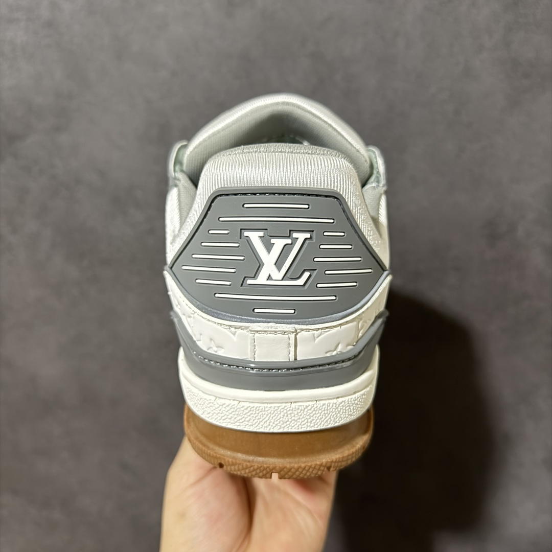 Louis Vuitton LV Trainer 时装走秀圆头系带运动鞋 高清洁度 专柜礼盒全套包装 超高性价比 尺码：