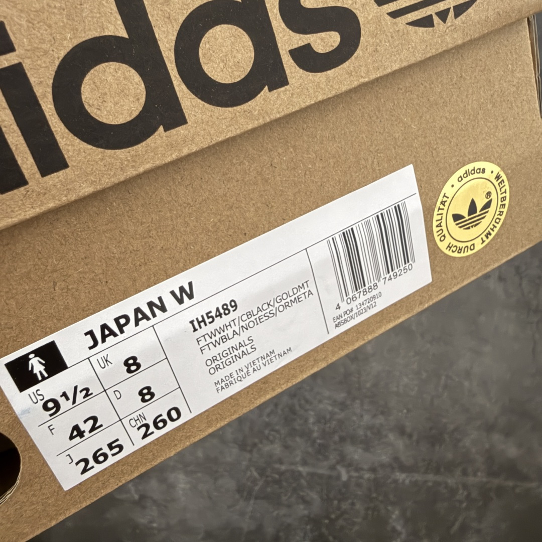 adidas originals JAPAN W IH5489 白黑 原版原楦 独立开发 专注训练鞋 只做最好 鞋面采用