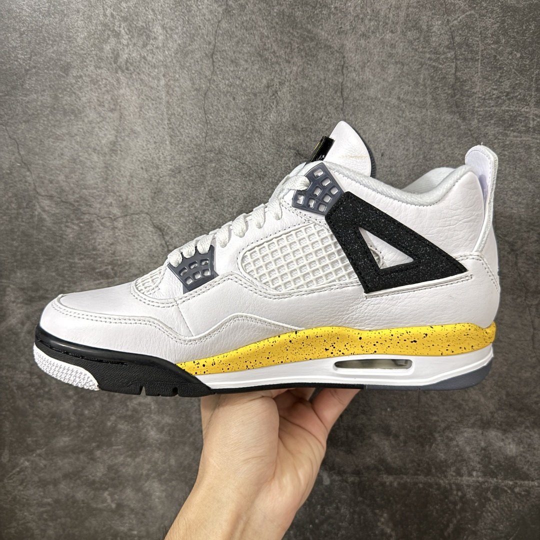 Air Jordan AJ4 Retro 白黄黑 IO2463-102 全新升级改良 原鞋原楦原纸板同源开发 完美呈现乔