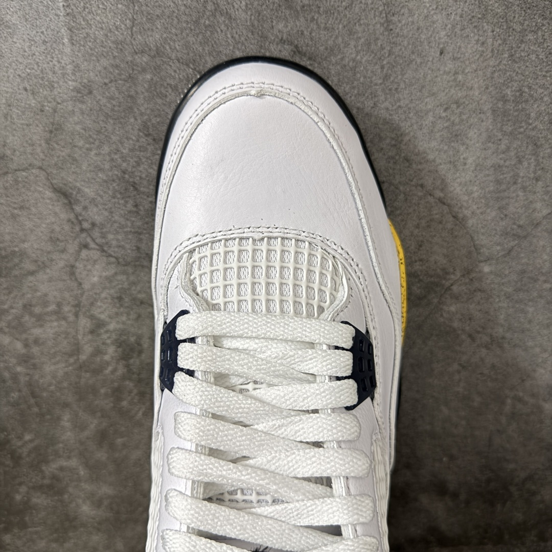 Air Jordan AJ4 Retro 白黄黑 IO2463-102 全新升级改良 原鞋原楦原纸板同源开发 完美呈现乔