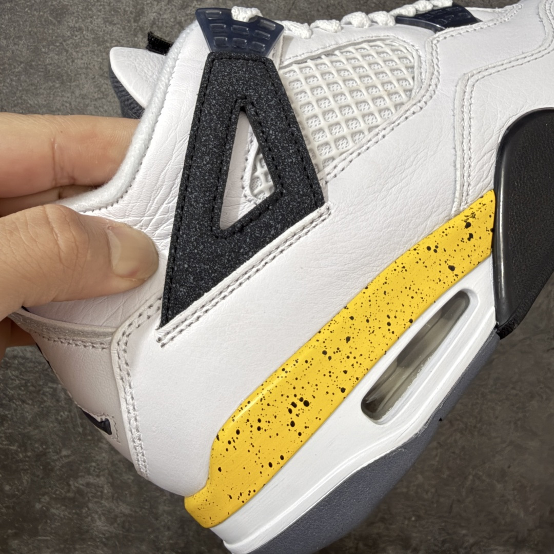 Air Jordan AJ4 Retro 白黄黑 IO2463-102 全新升级改良 原鞋原楦原纸板同源开发 完美呈现乔
