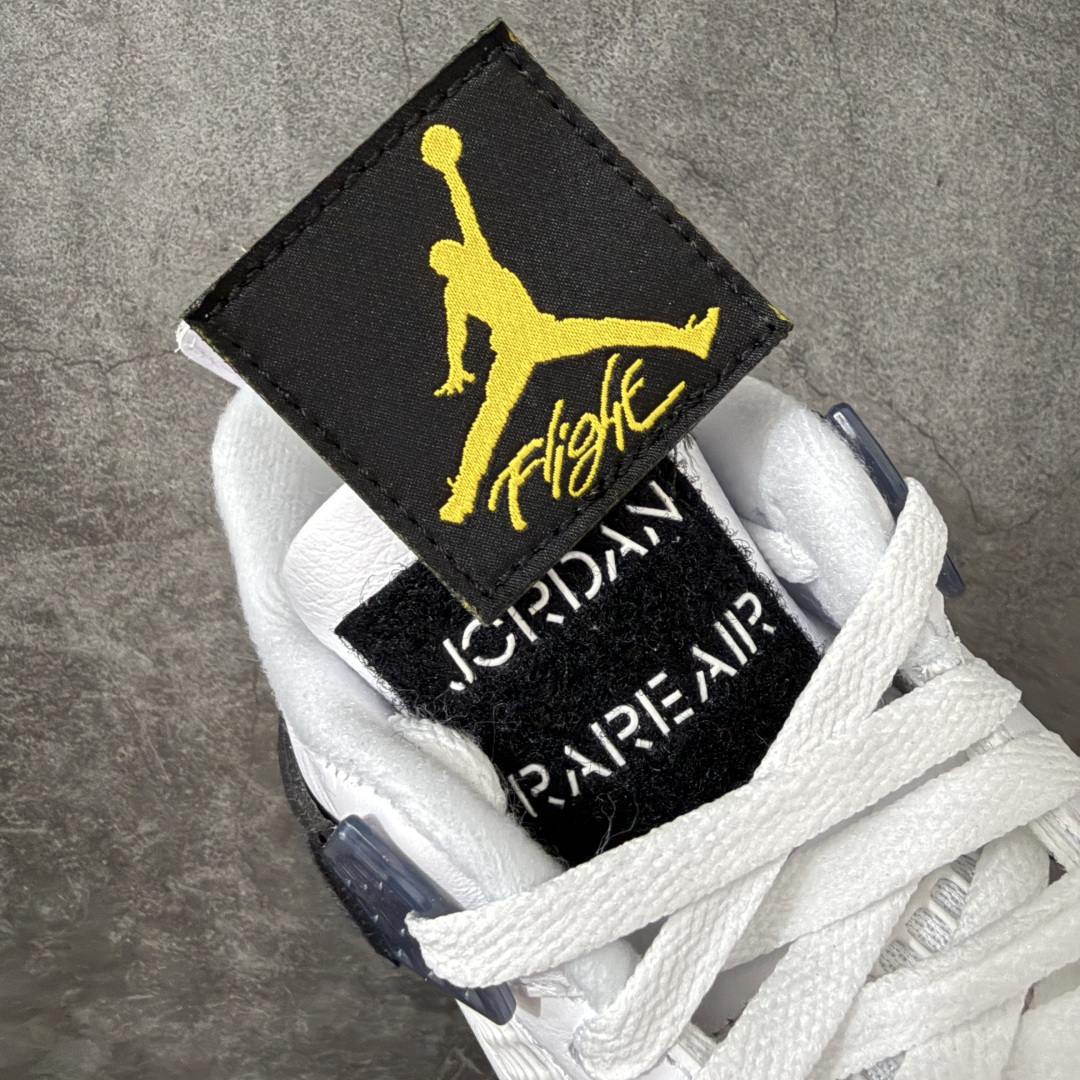 Air Jordan AJ4 Retro 白黄黑 IO2463-102 全新升级改良 原鞋原楦原纸板同源开发 完美呈现乔