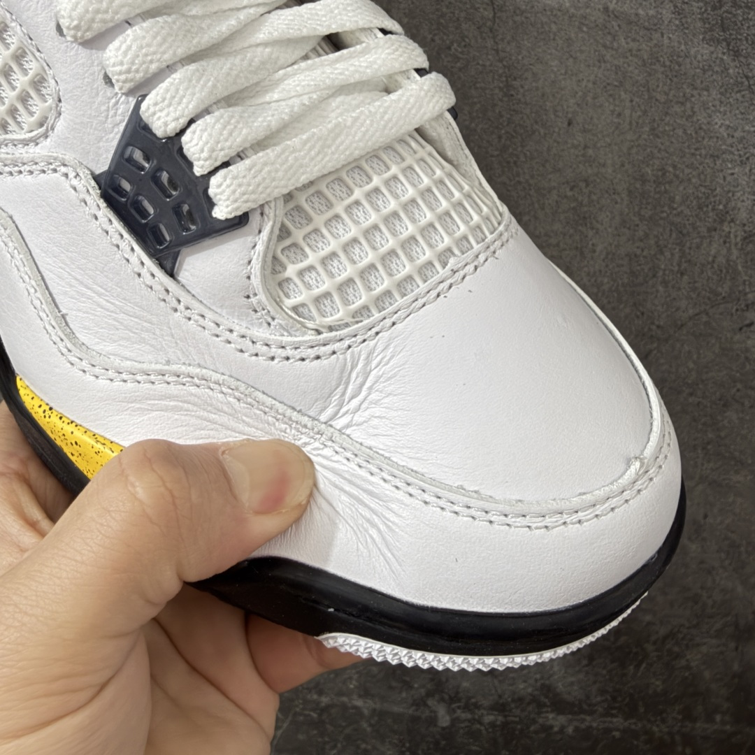 Air Jordan AJ4 Retro 白黄黑 IO2463-102 全新升级改良 原鞋原楦原纸板同源开发 完美呈现乔