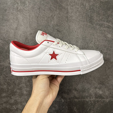 匡威OneStar星星鞋 白红漆皮 Converse One Star Ox 帆布休闲板鞋 C 行业一线头部硫化大厂出品 匡威OneStar星星鞋 白红漆皮 Converse One Star Ox 帆布休闲板鞋 C 行业一线头部硫化大厂出品