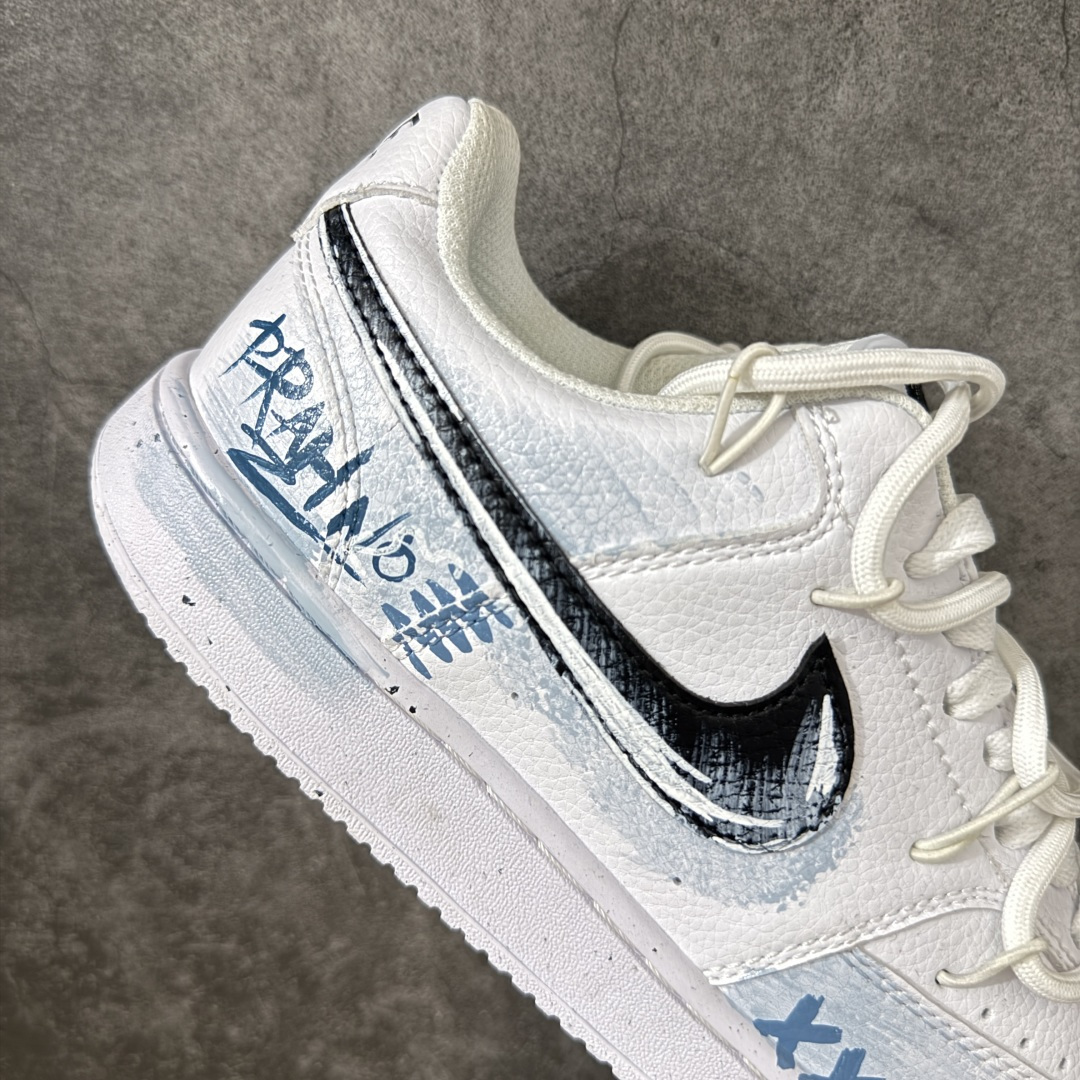 NIKE COURT VISION LO ‘DIY’定制 低帮百搭 透气休闲运动板鞋 兼顾舒适脚感和出众风范 演绎匠心之