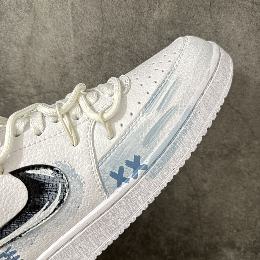 NIKE COURT VISION LO ‘DIY’定制 低帮百搭 透气休闲运动板鞋 兼顾舒适脚感和出众风范 演绎匠心之