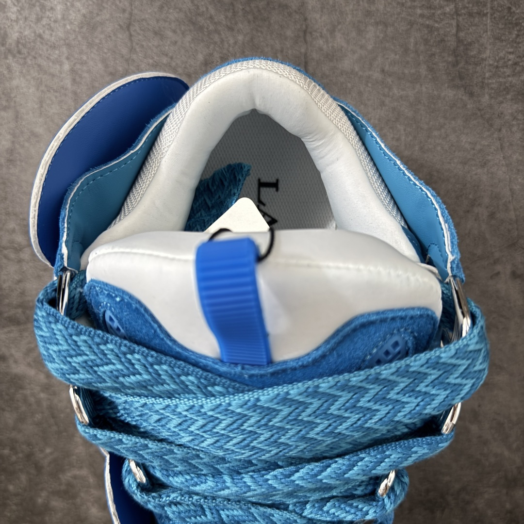 Lanvin Leather Curb Sneakers 浪凡面包鞋 现货 原版1:1开模重工艺制作 面料采用进口牛磨砂