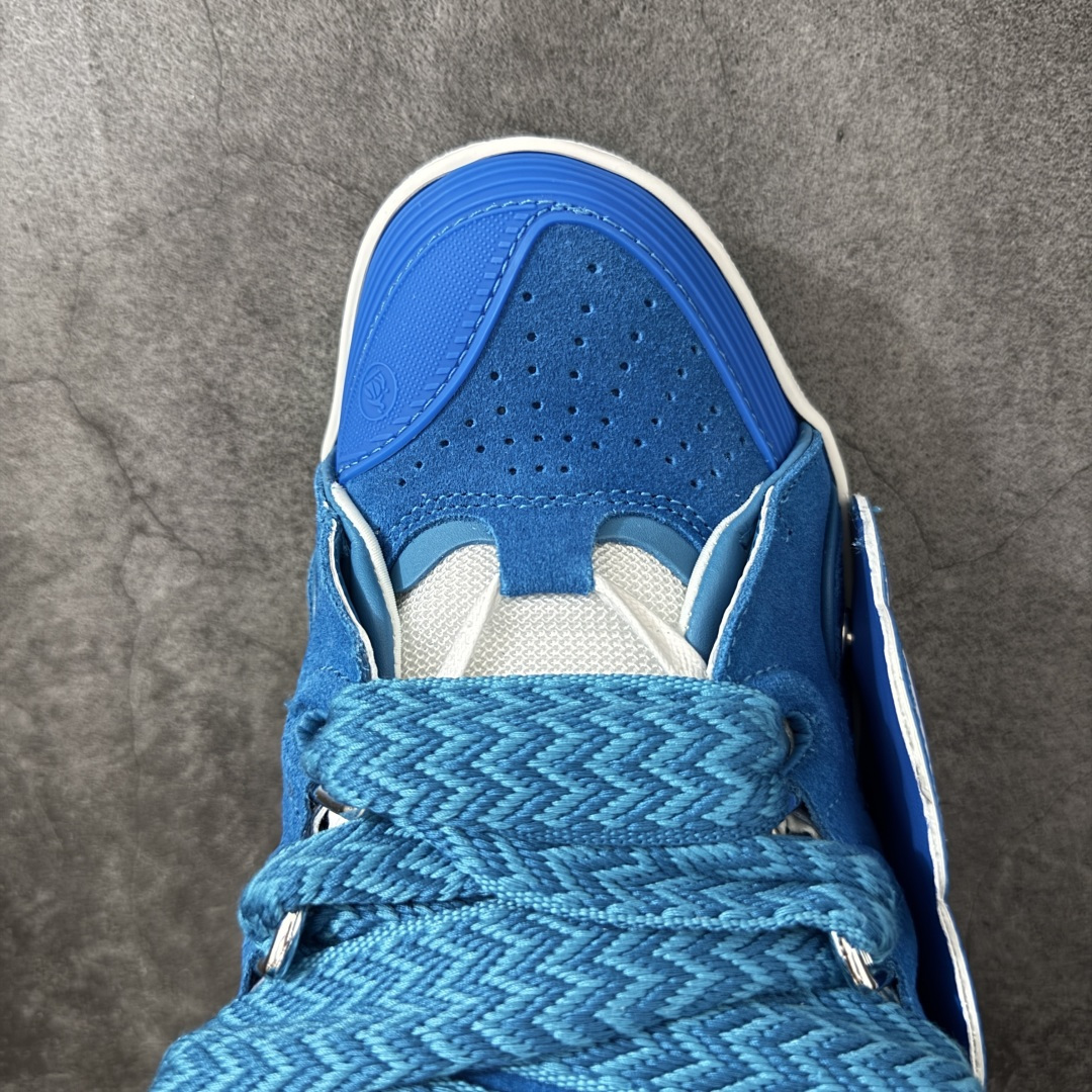 Lanvin Leather Curb Sneakers 浪凡面包鞋 现货 原版1:1开模重工艺制作 面料采用进口牛磨砂