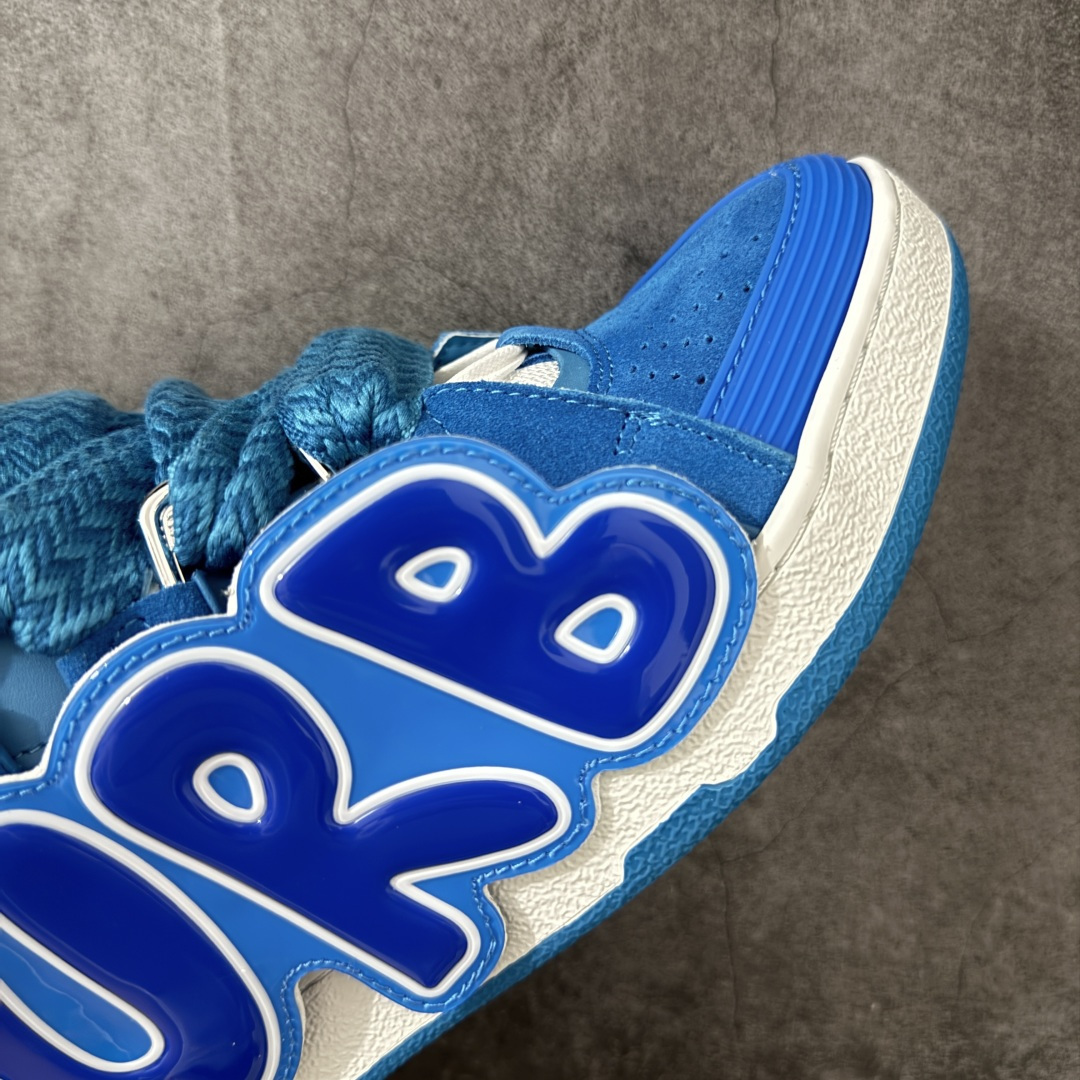 Lanvin Leather Curb Sneakers 浪凡面包鞋 现货 原版1:1开模重工艺制作 面料采用进口牛磨砂
