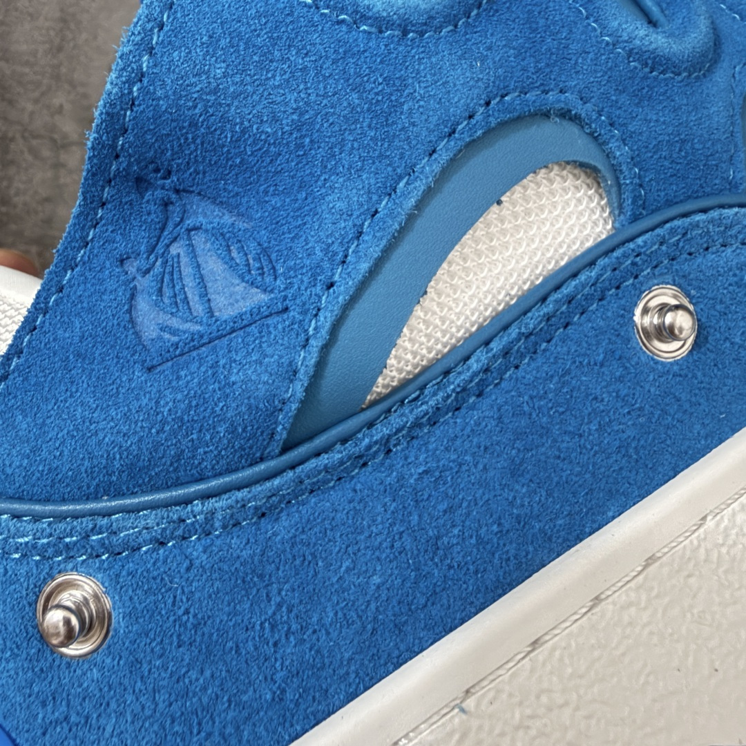 Lanvin Leather Curb Sneakers 浪凡面包鞋 现货 原版1:1开模重工艺制作 面料采用进口牛磨砂