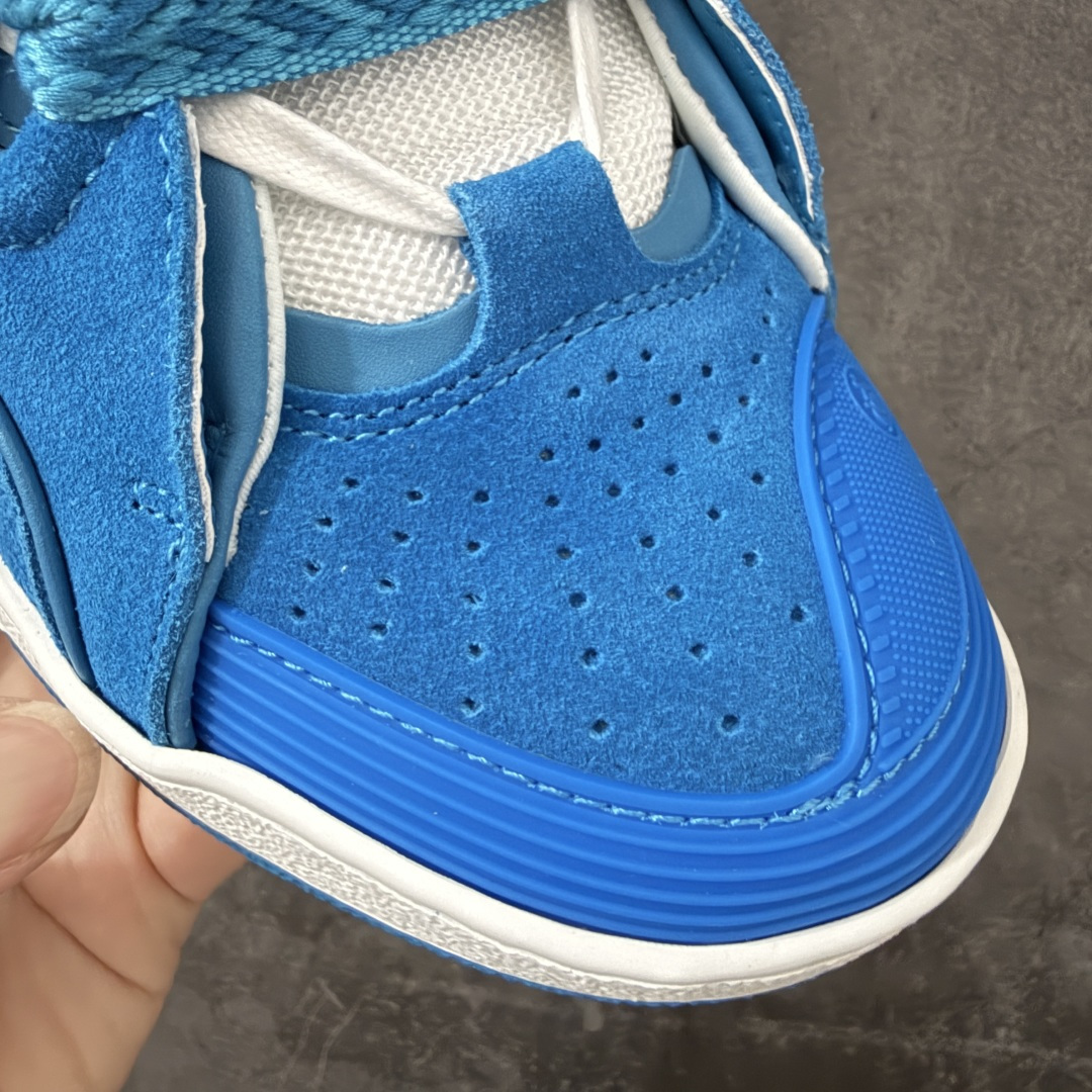 Lanvin Leather Curb Sneakers 浪凡面包鞋 现货 原版1:1开模重工艺制作 面料采用进口牛磨砂