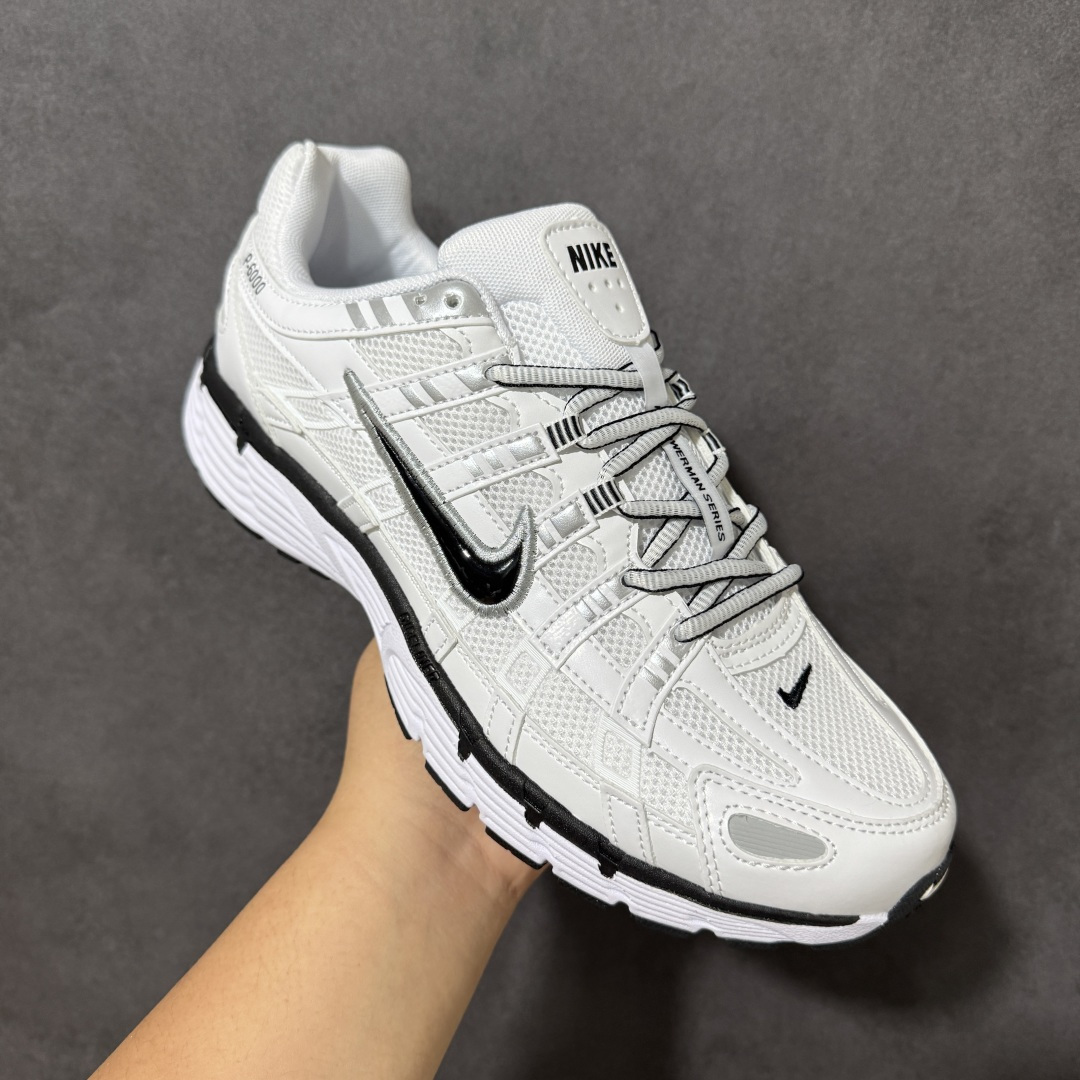 Nike P-6000 复古休闲 耐克 低帮休闲城市通勤跑步鞋 采用透气网眼布搭配皮革和合成材质覆面 再现早期鞋款外观 