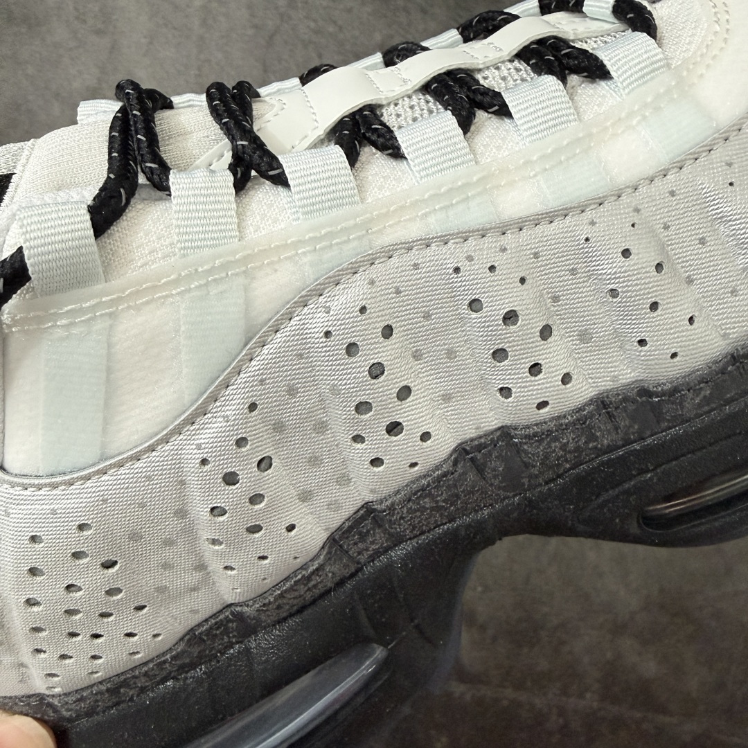 Nike Air Max 95 Photon "Seongsu" 圣水洞限定 舒适经典校园风 低帮跑步鞋 男女同款 白黑