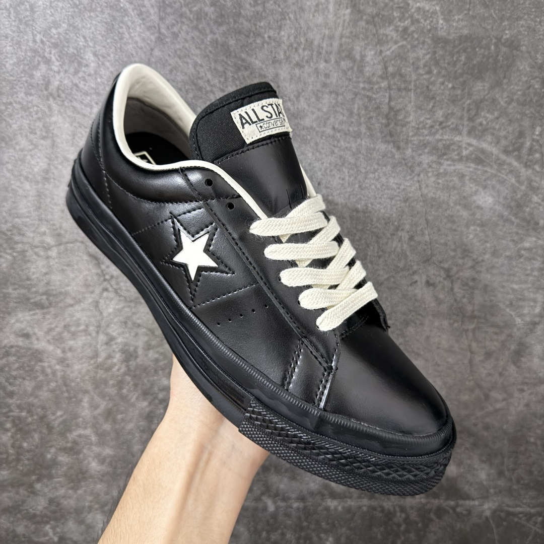 匡威OneStar星星鞋 黑白漆皮 Converse One Star Ox 帆布休闲板鞋 C 行业一线头部硫化大厂出品