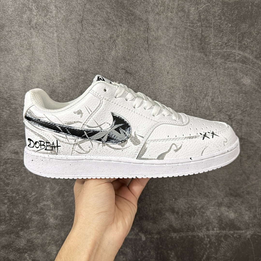 NIKE COURT VISION LO ‘DIY’定制 低帮百搭 透气休闲运动板鞋 兼顾舒适脚感和出众风范 演绎匠心之