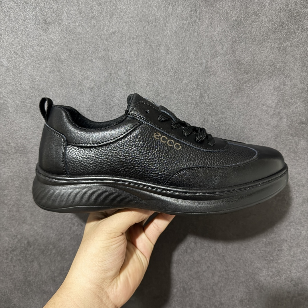 Ecco Biomc Artle Colour Extras 爱步男士低帮休闲鞋 牛皮材质 尺码：39-44 货号： 
