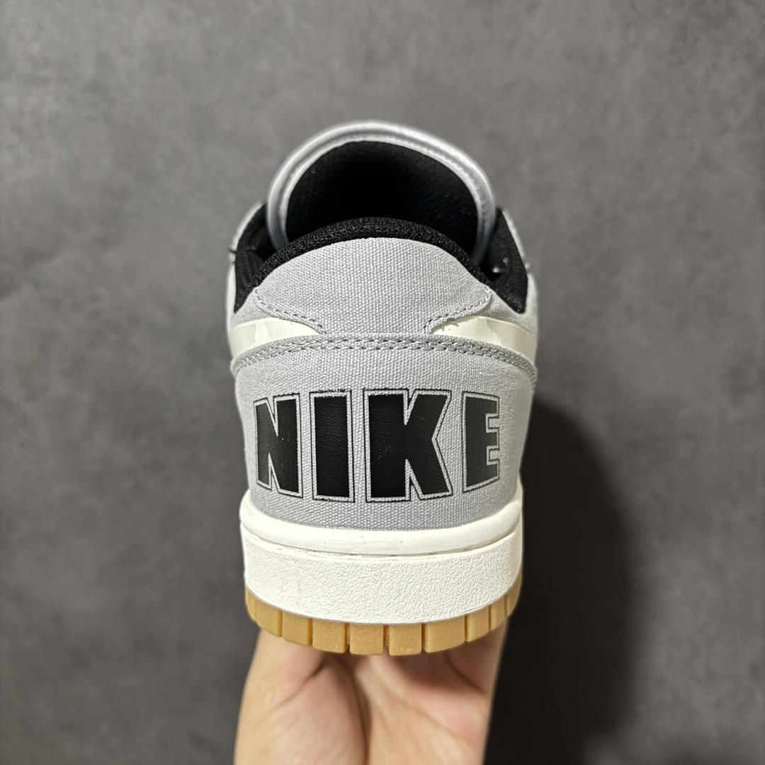 Nike Big Lux Low 耐克 低帮 灰色 男女同款 舒适柔软低邦板鞋 鞋款整体以灰色织物材质打造，搭配白色Sw