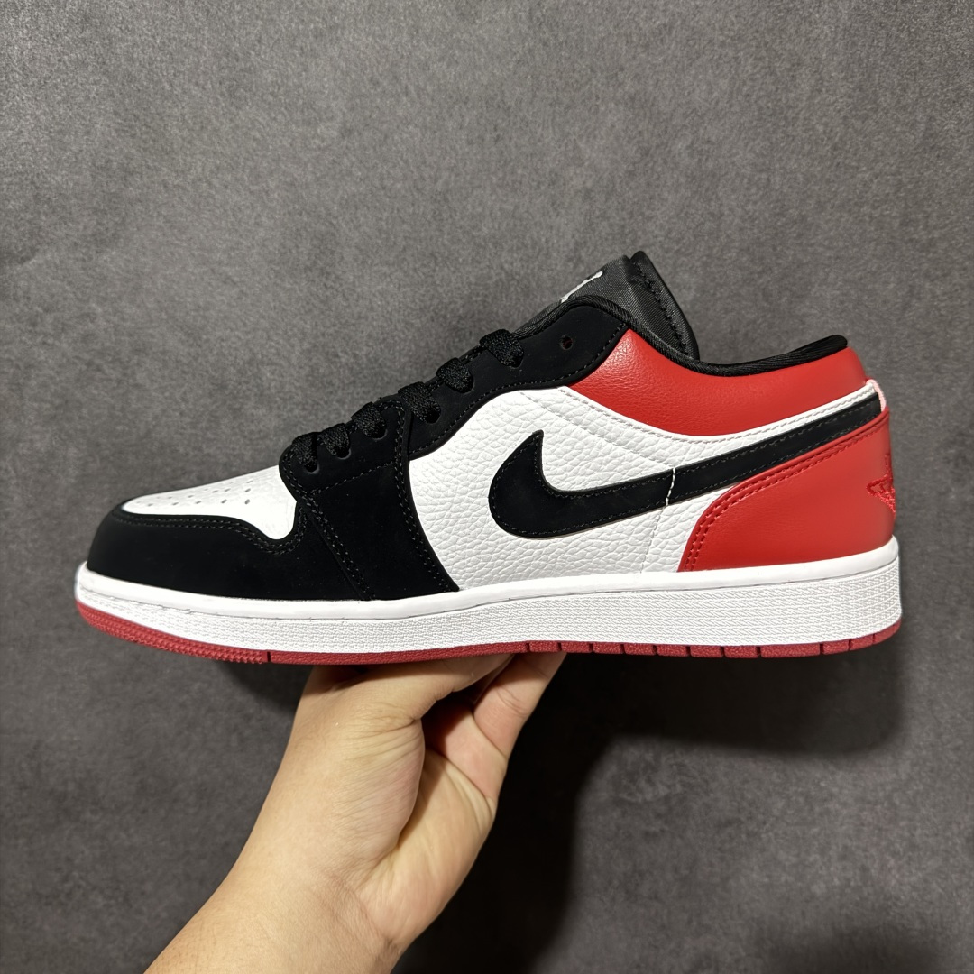 Air Jordan 1 Low 乔1 AJ1低帮板鞋 原鞋原档案开发 头层面料 原档冲孔鞋头 鞋垫背胶工艺 四线拉帮工
