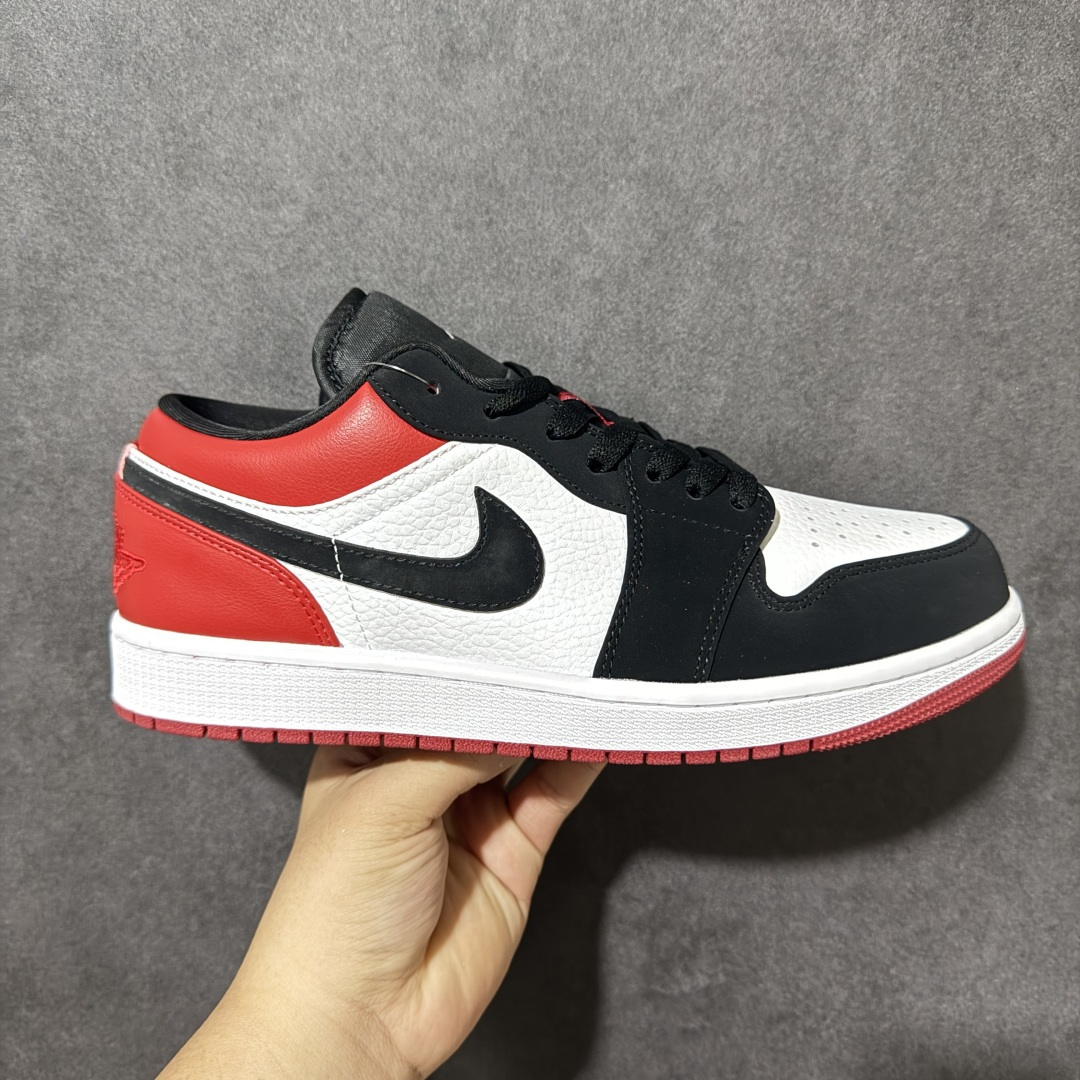 Air Jordan 1 Low 乔1 AJ1低帮板鞋 原鞋原档案开发 头层面料 原档冲孔鞋头 鞋垫背胶工艺 四线拉帮工