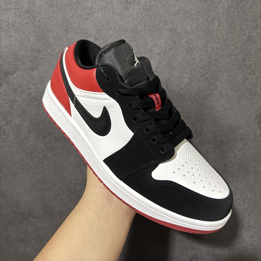Air Jordan 1 Low 乔1 AJ1低帮板鞋 原鞋原档案开发 头层面料 原档冲孔鞋头 鞋垫背胶工艺 四线拉帮工