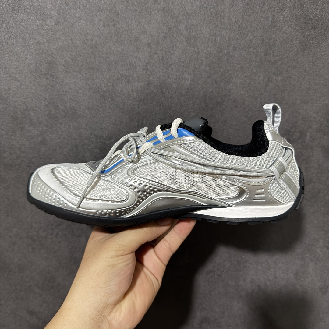 Balenciaga Radar Gradient Lines 巴黎世家 低帮 银色 做旧效果系带圆头低邦生活休闲鞋 鞋