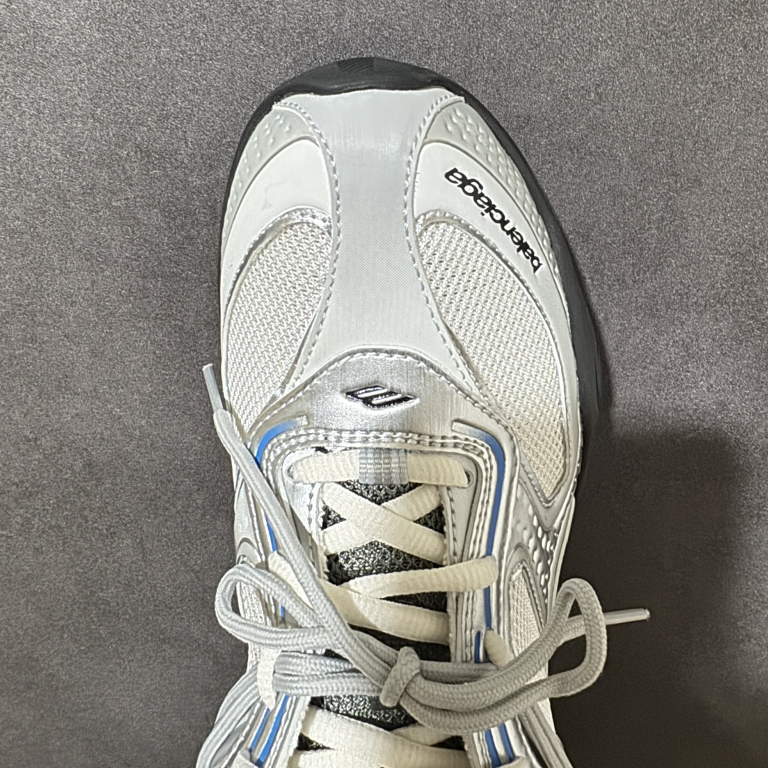 Balenciaga Radar Gradient Lines 巴黎世家 低帮 银色 做旧效果系带圆头低邦生活休闲鞋 鞋