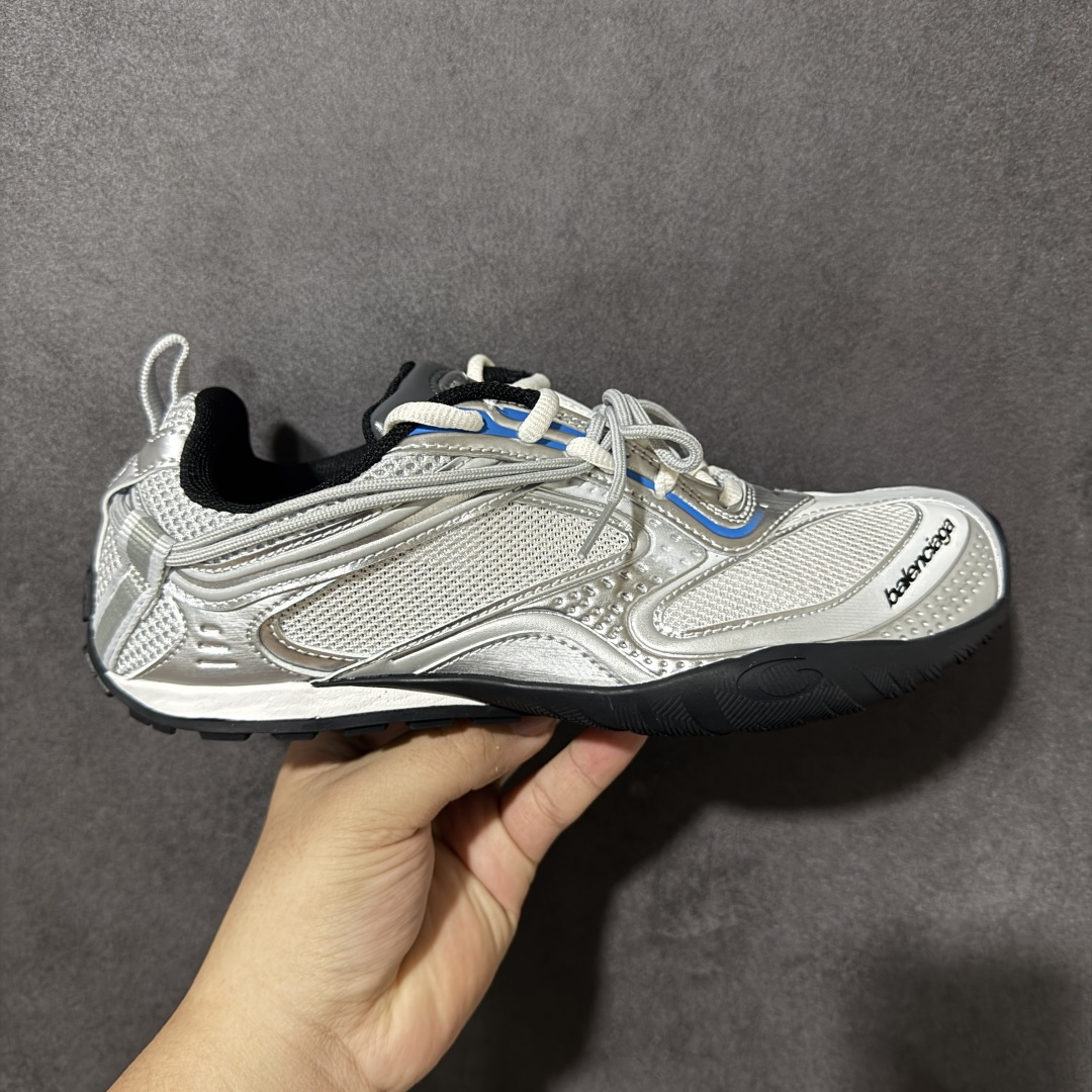 Balenciaga Radar Gradient Lines 巴黎世家 低帮 银色 做旧效果系带圆头低邦生活休闲鞋 鞋