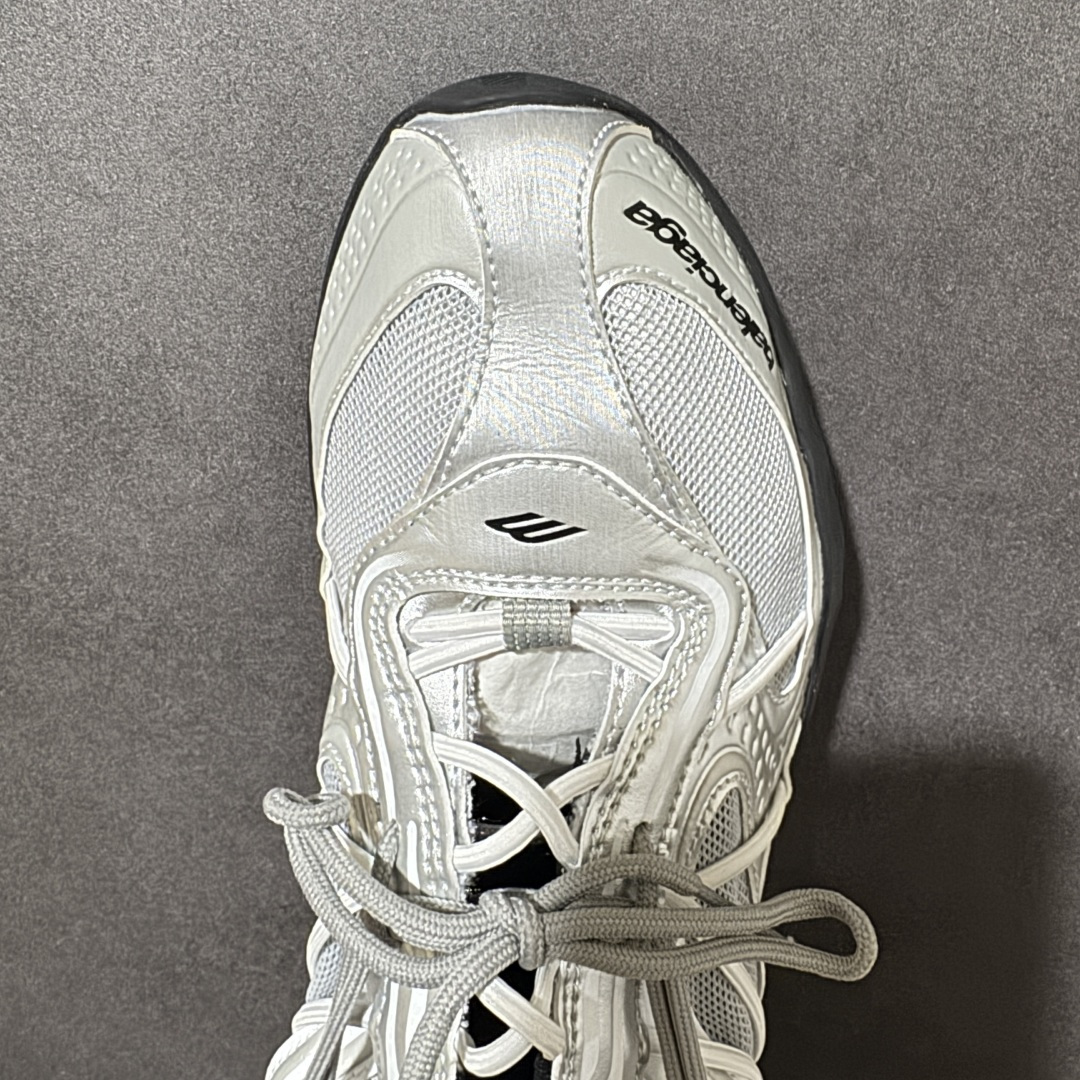 Balenciaga Radar Gradient Lines 巴黎世家 低帮 银色 做旧效果系带圆头低邦生活休闲鞋 鞋