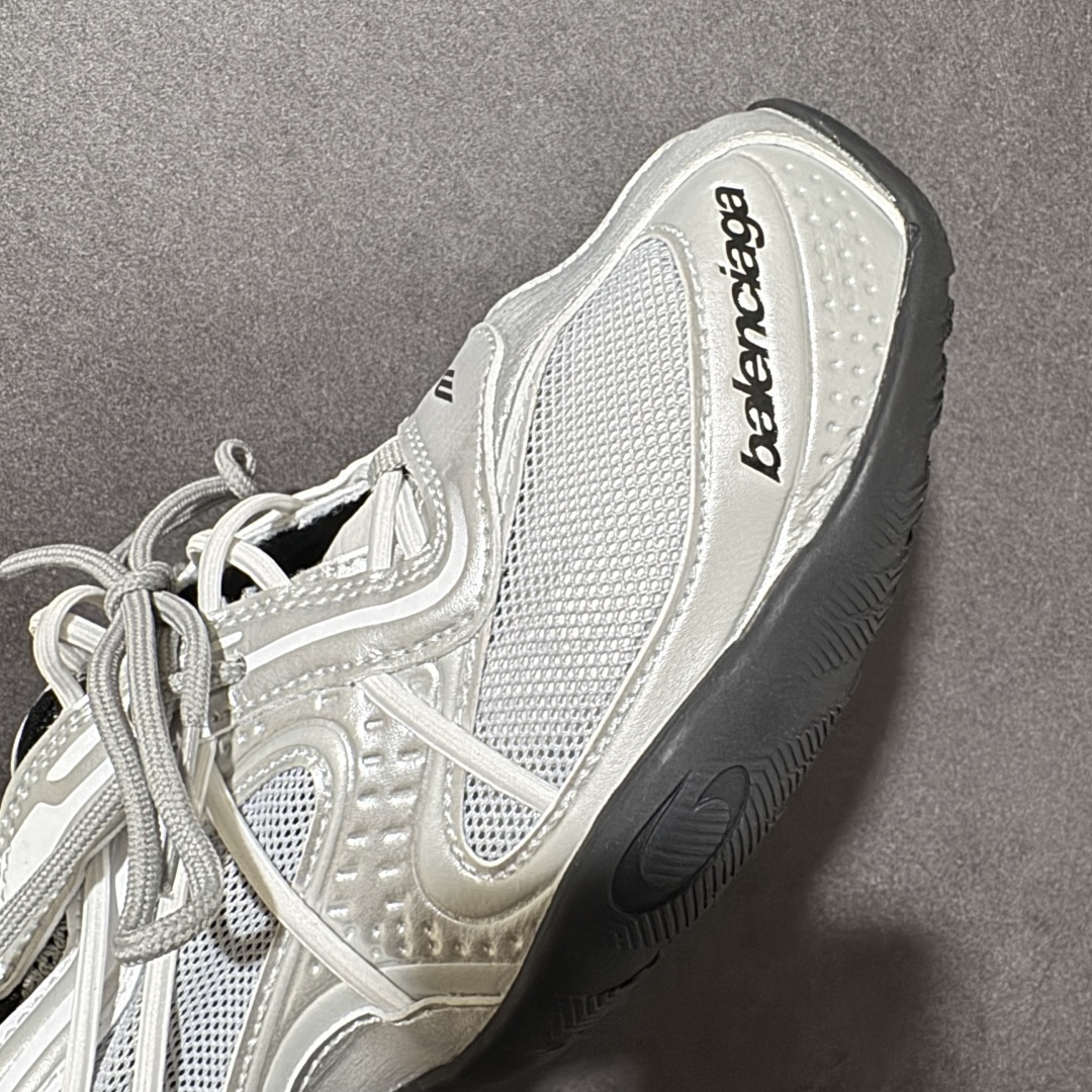 Balenciaga Radar Gradient Lines 巴黎世家 低帮 银色 做旧效果系带圆头低邦生活休闲鞋 鞋