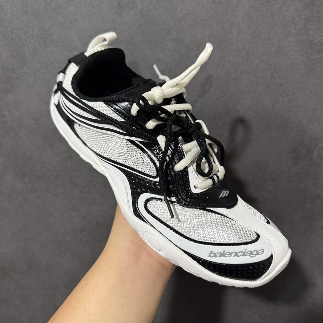 Balenciaga Radar Gradient Lines 巴黎世家 低帮 银色 做旧效果系带圆头低邦生活休闲鞋 鞋
