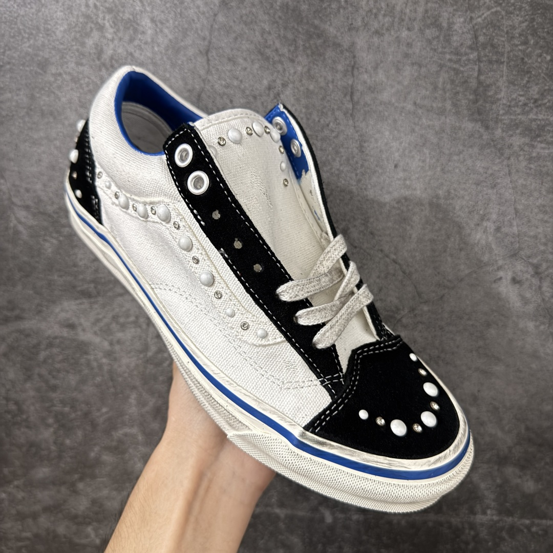 万斯Vans Premium Pearlized 珍珠做旧黑白！ 货号：VN000S52FS8 市场唯一正确版本 区别市
