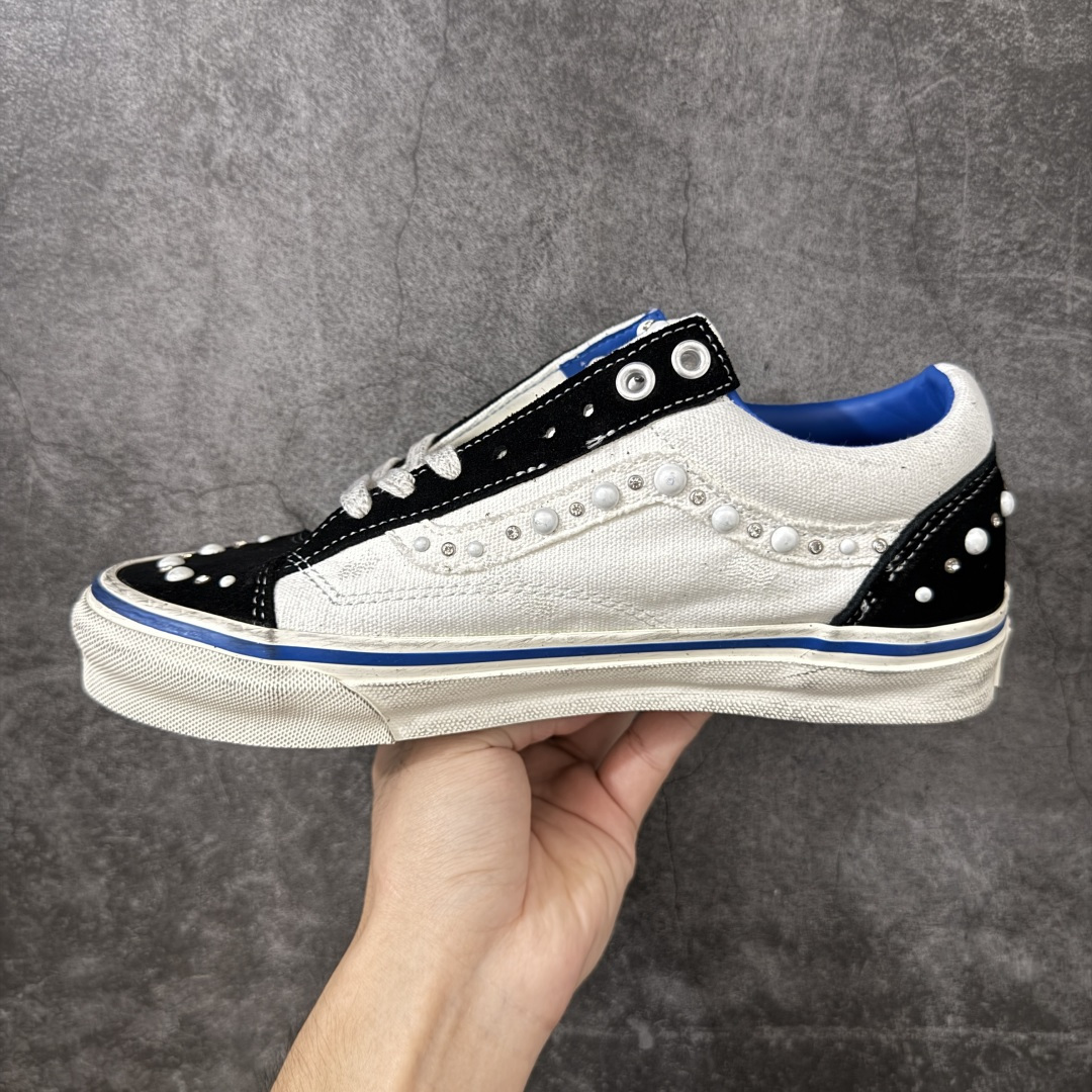 万斯Vans Premium Pearlized 珍珠做旧黑白！ 货号：VN000S52FS8 市场唯一正确版本 区别市