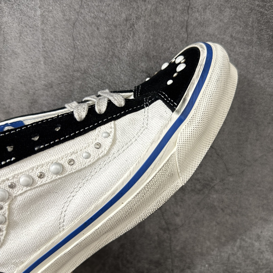 万斯Vans Premium Pearlized 珍珠做旧黑白！ 货号：VN000S52FS8 市场唯一正确版本 区别市
