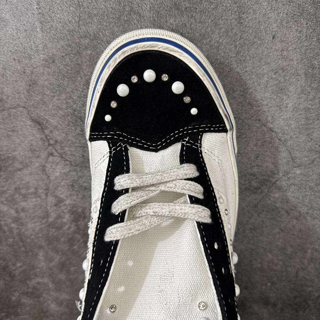 万斯Vans Premium Pearlized 珍珠做旧黑白！ 货号：VN000S52FS8 市场唯一正确版本 区别市