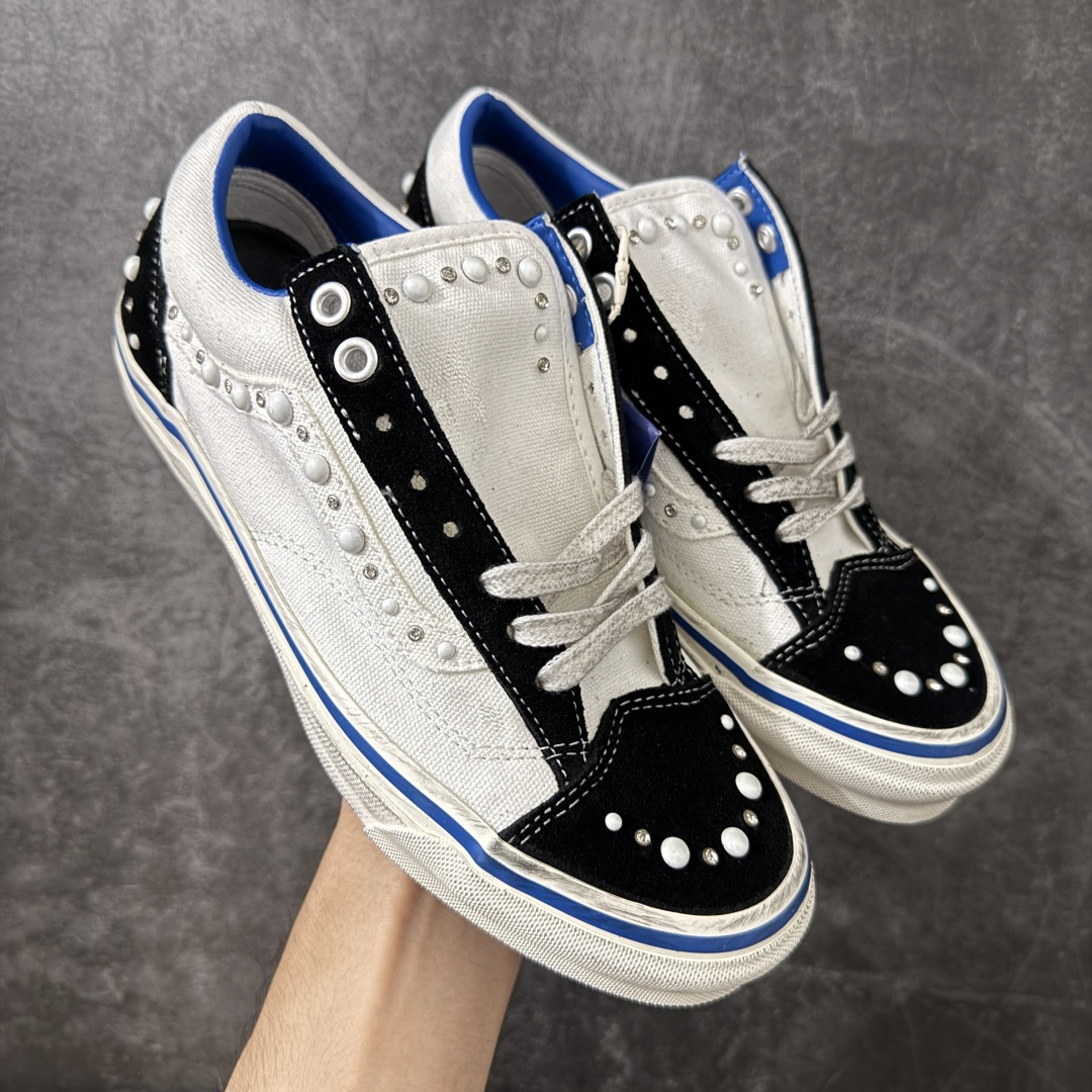 万斯Vans Premium Pearlized 珍珠做旧黑白！ 货号：VN000S52FS8 市场唯一正确版本 区别市