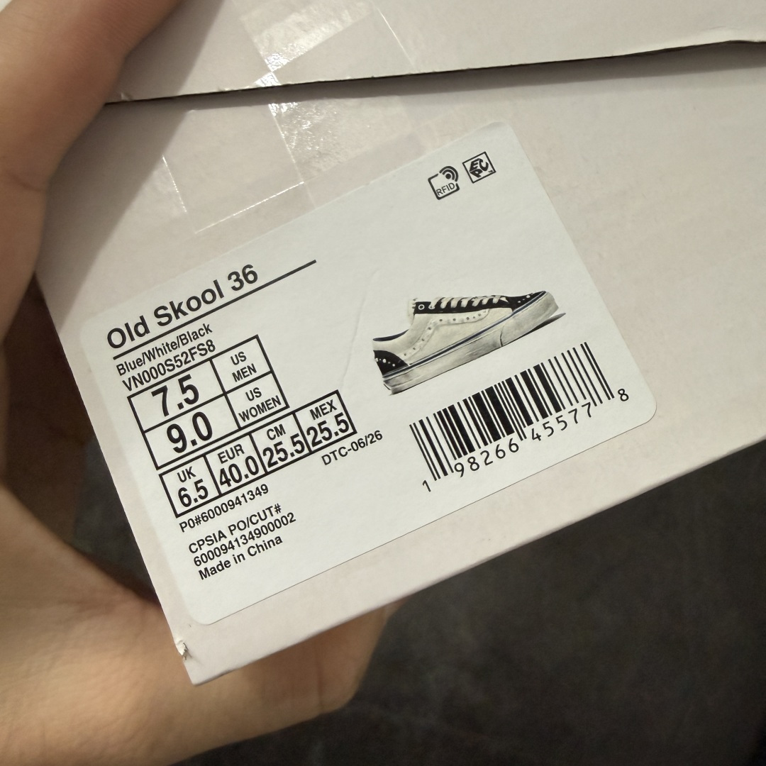 万斯Vans Premium Pearlized 珍珠做旧黑白！ 货号：VN000S52FS8 市场唯一正确版本 区别市