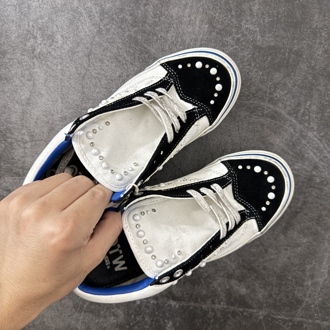 万斯Vans Premium Pearlized 珍珠做旧黑白！ 货号：VN000S52FS8 市场唯一正确版本 区别市