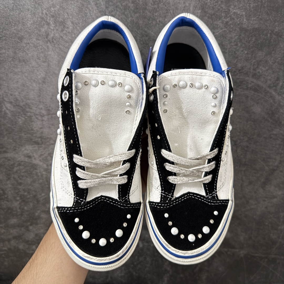 万斯Vans Premium Pearlized 珍珠做旧黑白！ 货号：VN000S52FS8 市场唯一正确版本 区别市