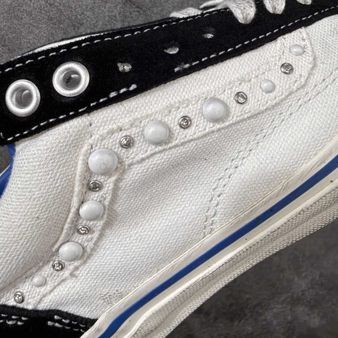 万斯Vans Premium Pearlized 珍珠做旧黑白！ 货号：VN000S52FS8 市场唯一正确版本 区别市