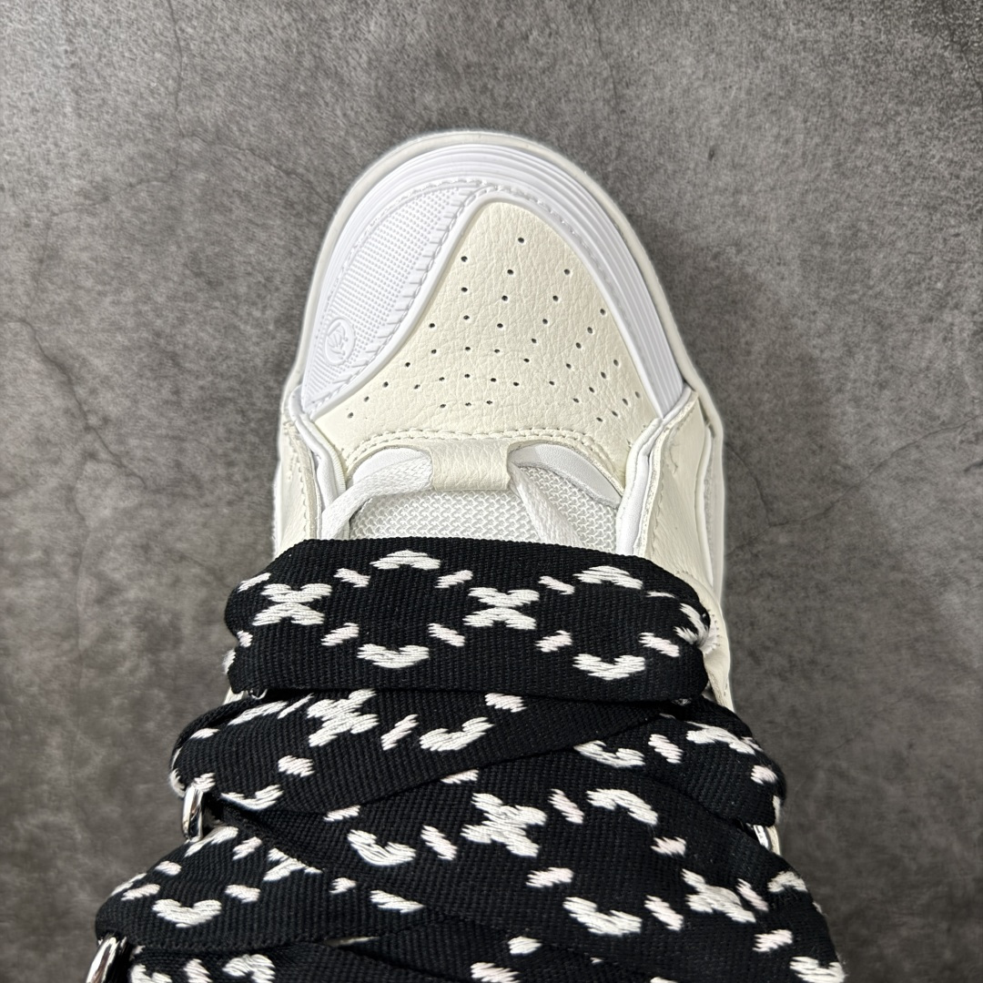 Lanvin Leather Curb Sneakers 浪凡面包鞋 现货 原版1:1开模重工艺制作 面料采用进口牛磨砂