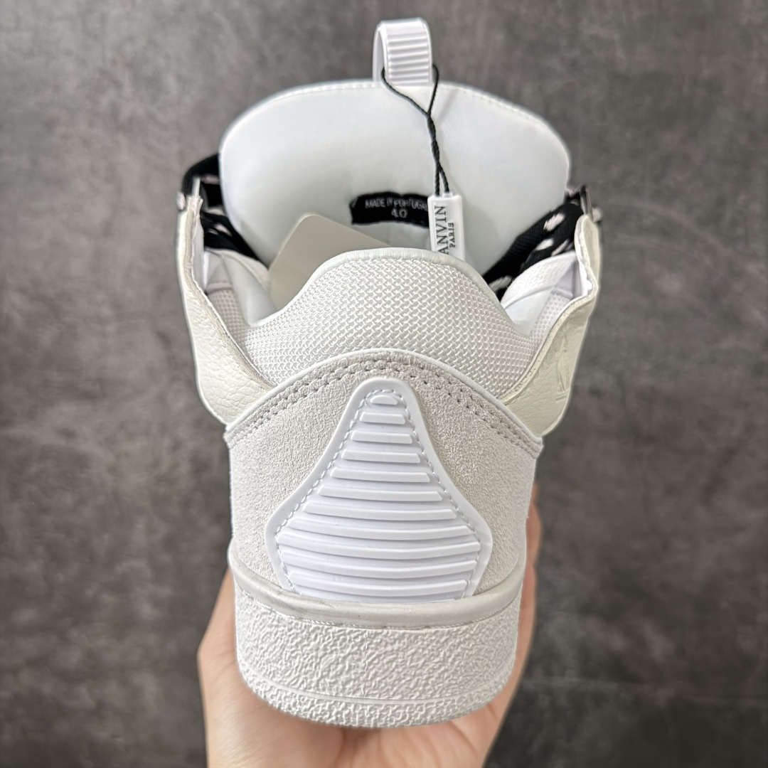Lanvin Leather Curb Sneakers 浪凡面包鞋 现货 原版1:1开模重工艺制作 面料采用进口牛磨砂